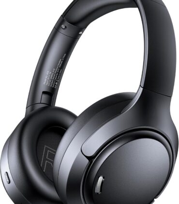 Hybrid Active Noise Cancelling Bluetooth 6.0 Headphones 120H Long Playtime, 6 ENC Mic, Over Ear Headphones Wireless, Hi-Res Audio, Memory Foam Earcup, Transparency Mode ANC Headphone for Travel Office